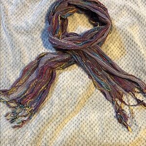 Multicolor Metallic Thread Scarf - Women Accessories